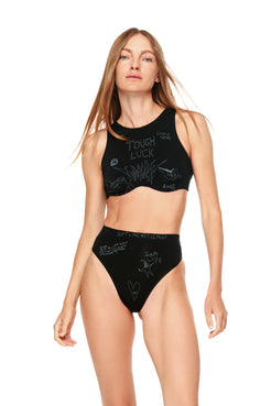 Black top with underwires