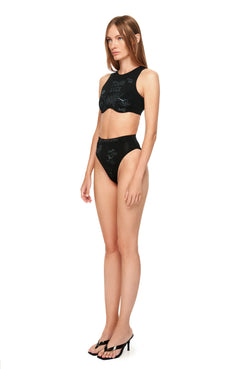 Black high-waist briefs