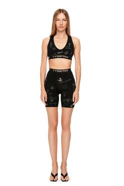 Printed short leggings