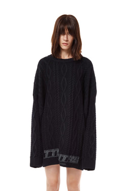 Cable-knit sweater