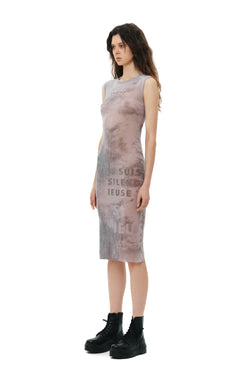 Mesh Velour Dress