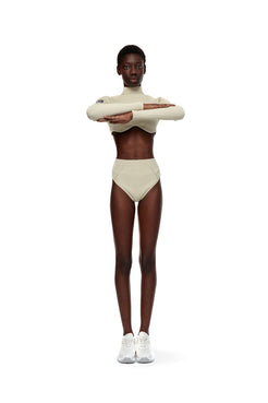 Ecru knit briefs