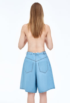 Bermuda denim shorts