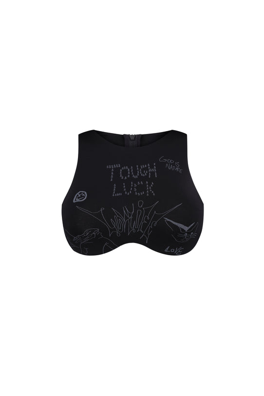 Black top with underwires