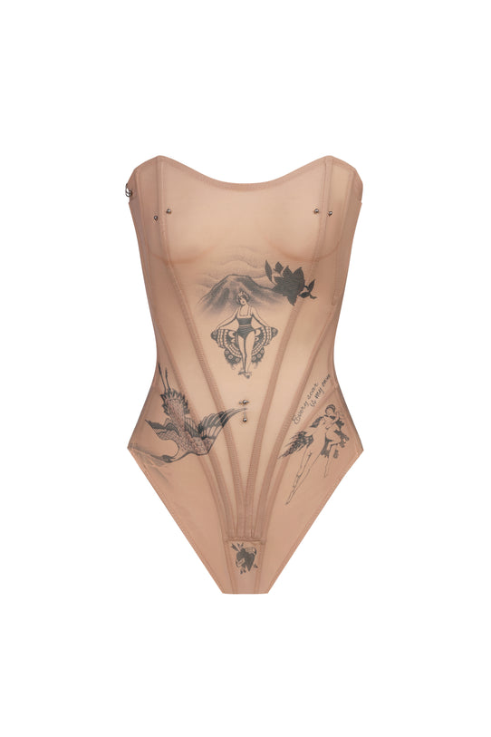 Skin Couture Corset Bodysuit