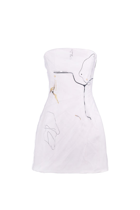 White corset dress “FUTURE”