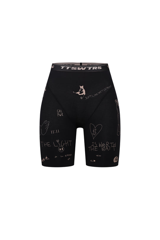 Printed short leggings