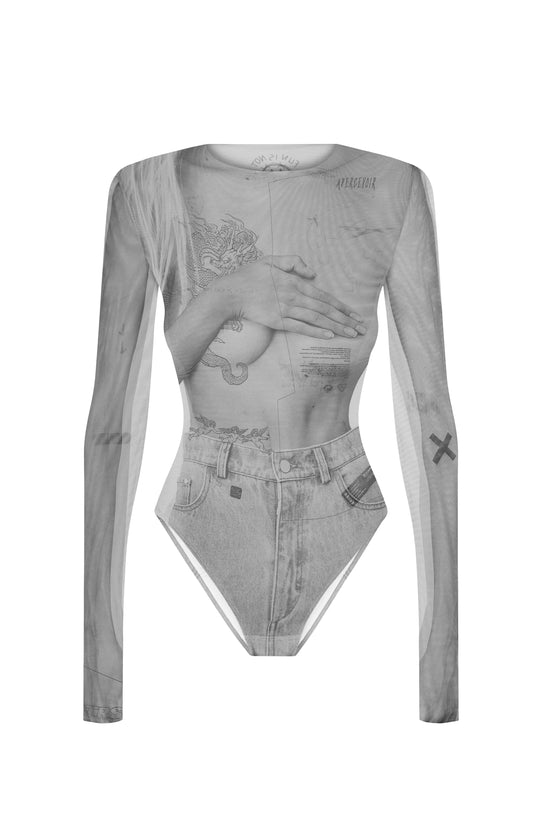 Mesh bodysuite COLLAGE