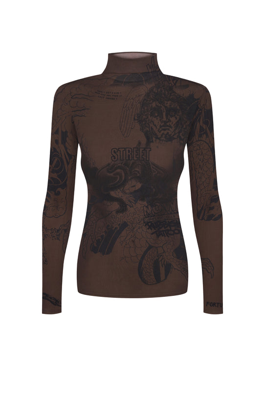 Tattooed Brown Longsleeve