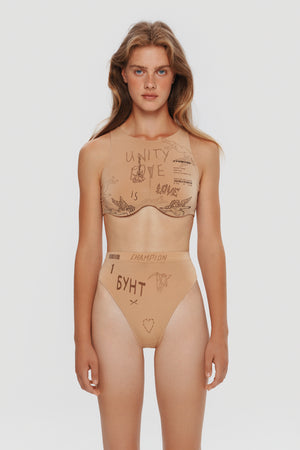 High-waist briefs
