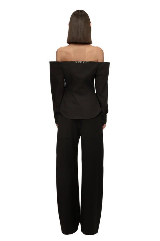 Black Orchid Corset Shirt