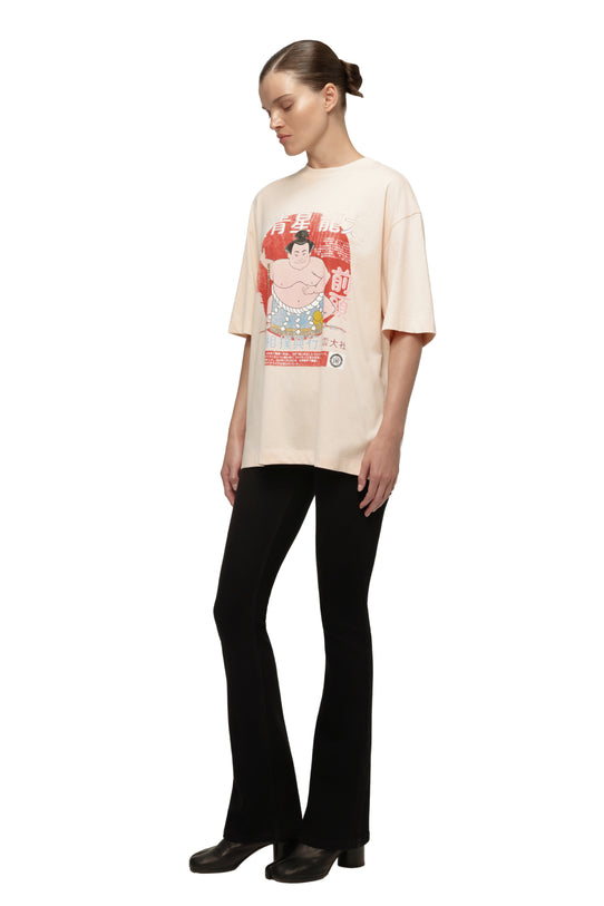Yokozuna Powder Pink Oversized T-Shirt