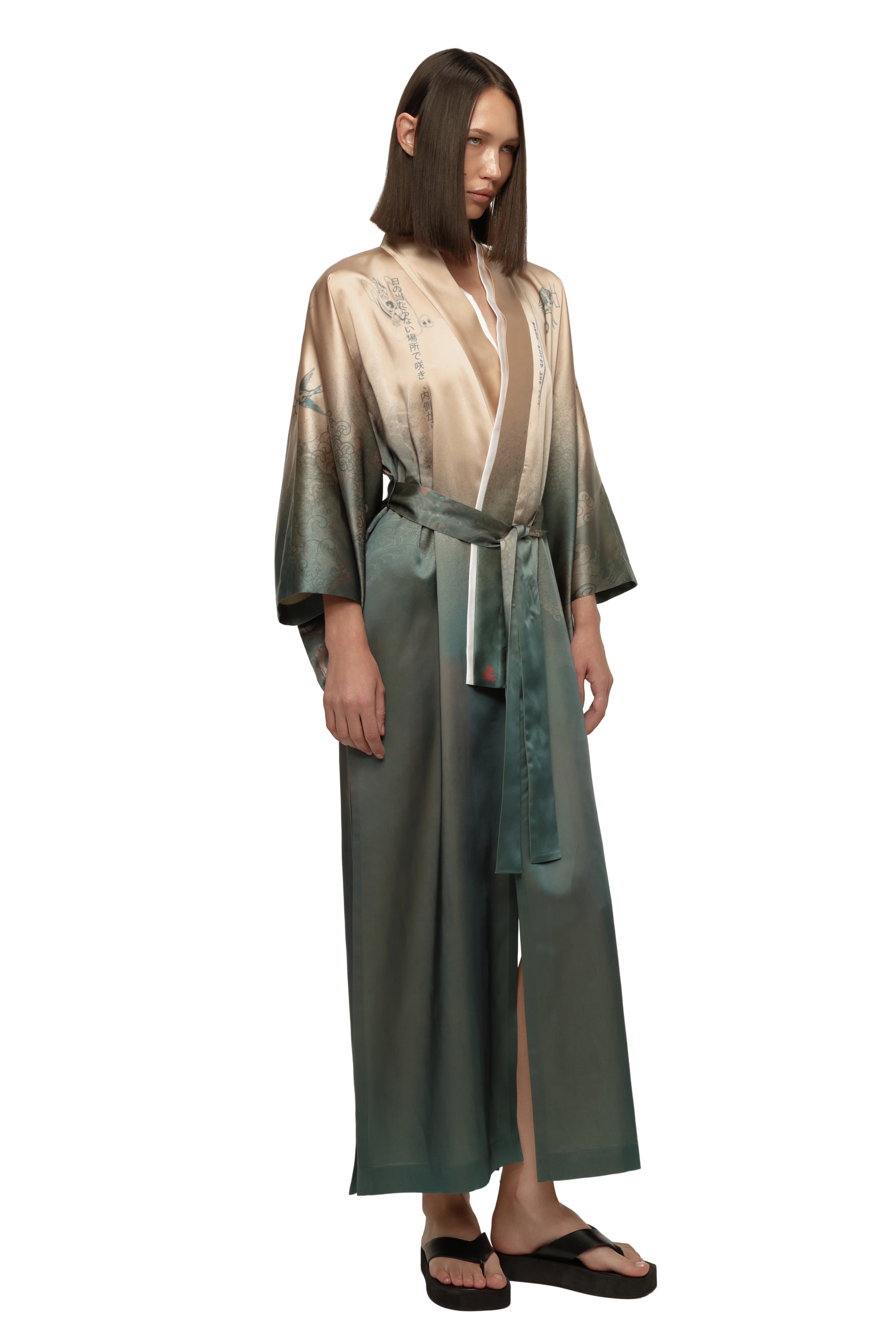 Black Orchid Kimono