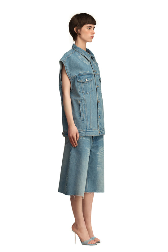 Denim Trucker Vest Repetition