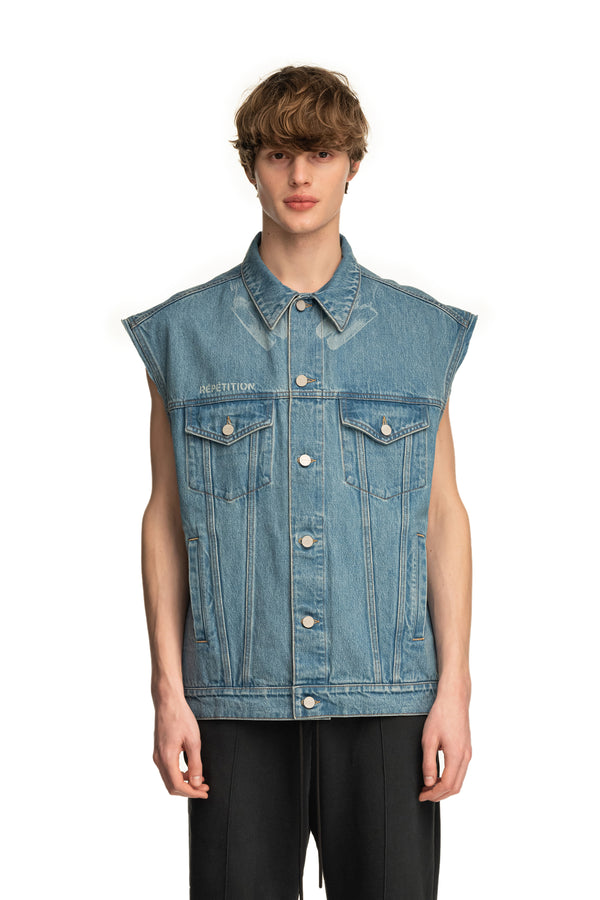 Denim Trucker Vest Repetition