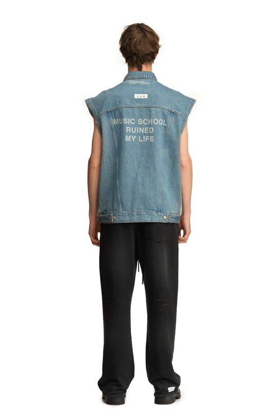 Denim Trucker Vest Repetition