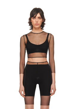 Sport top with mesh