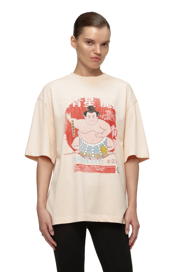 Yokozuna Powder Pink Oversized T-Shirt