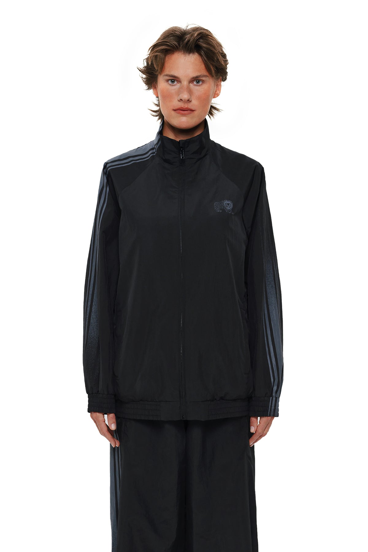 Black Track Jacket "BOLOTNIA"