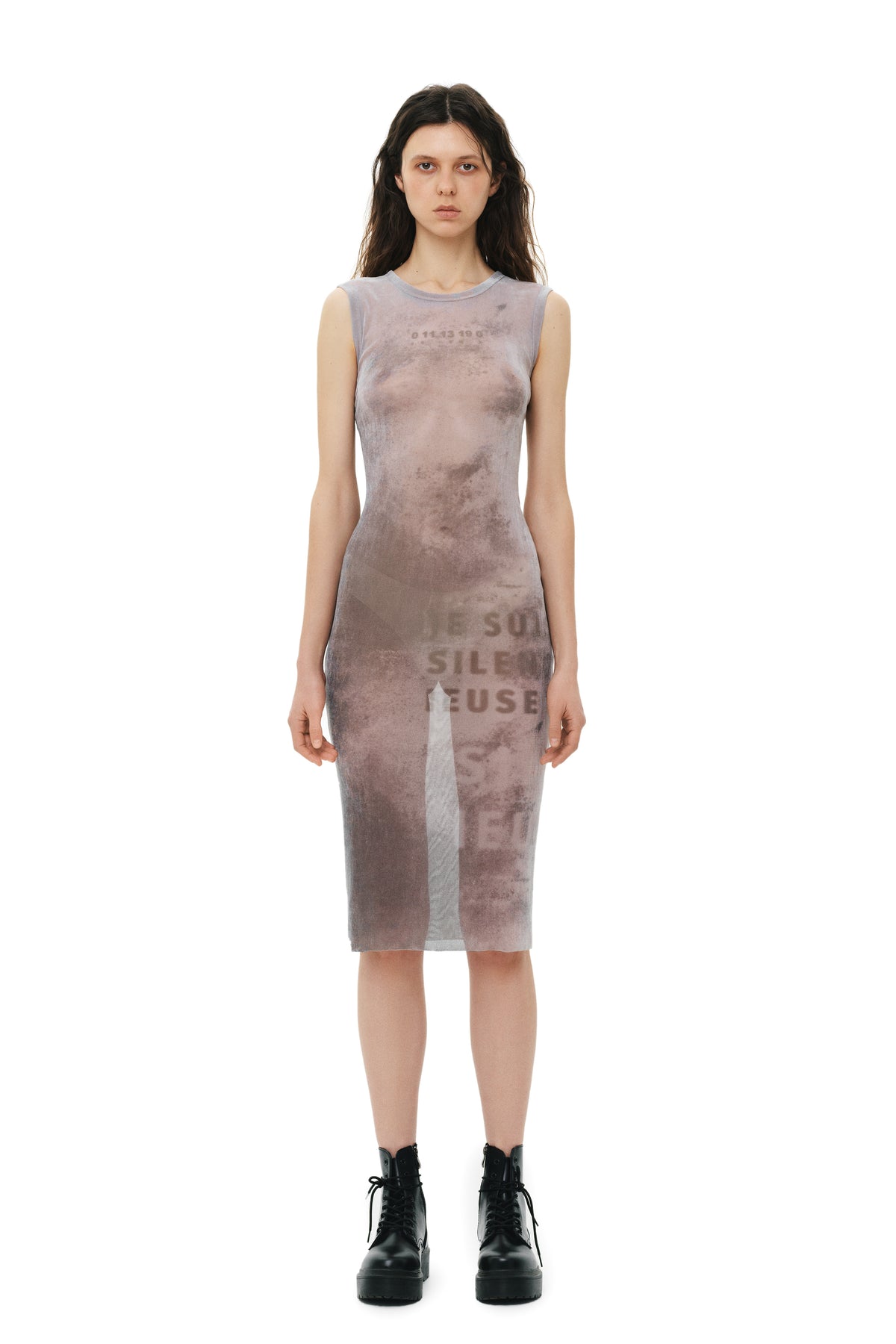 Mesh Velour Dress