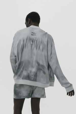 Grey Silk Bomber