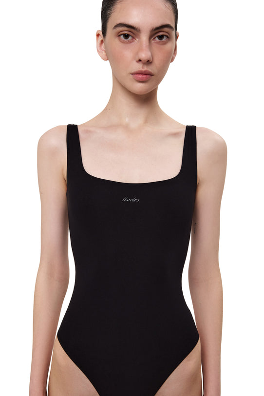Black Classe Tank Bodysuit