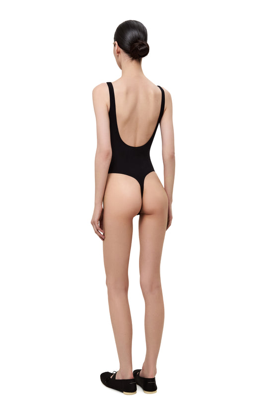 Black Classe Tank Bodysuit