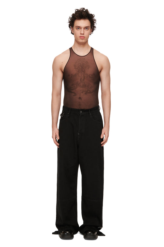 Tattooed Brown Tank Top