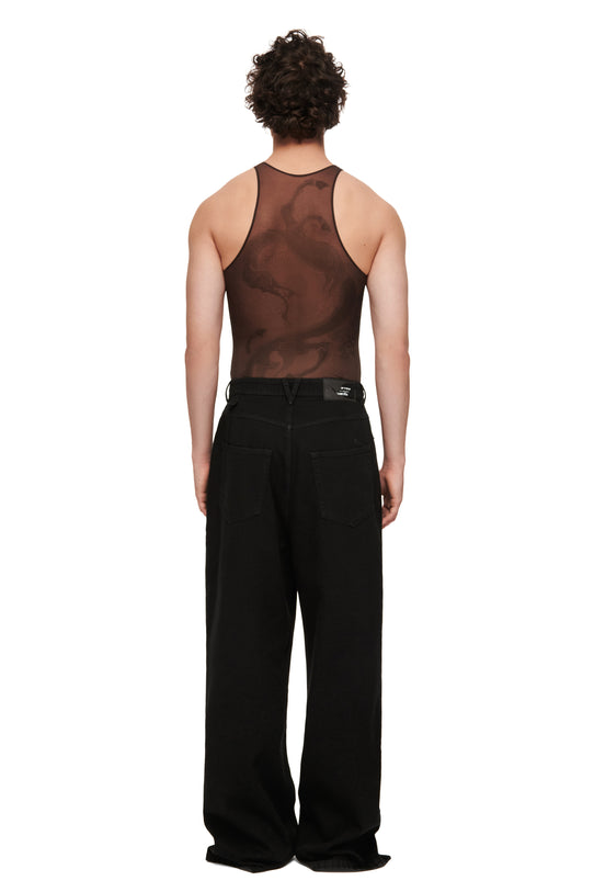 Tattooed Brown Tank Top