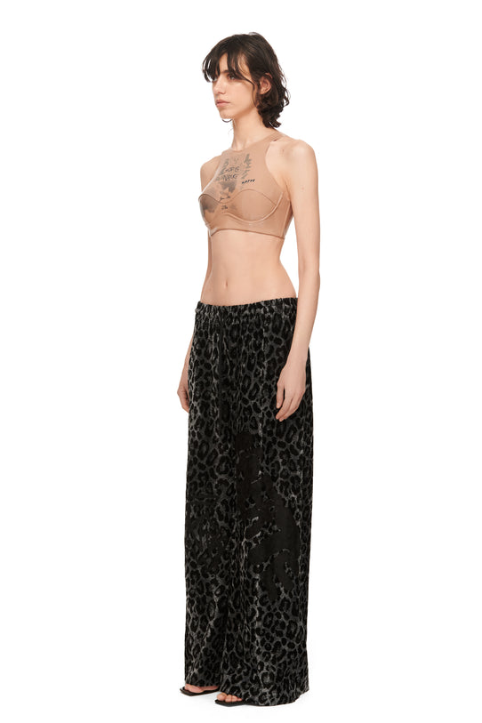 Tattooed lacquer Beige Top