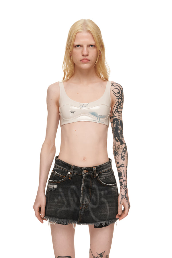 Tattooed Ecru Top