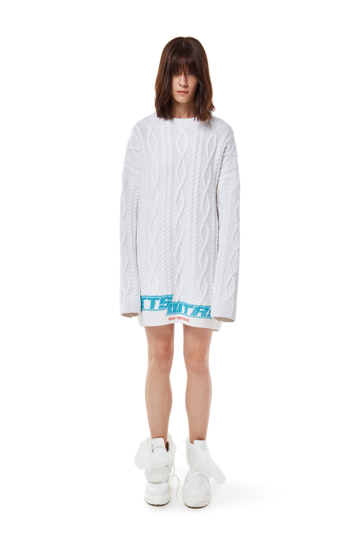 Cable-knit sweater