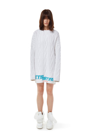 Cable-knit sweater