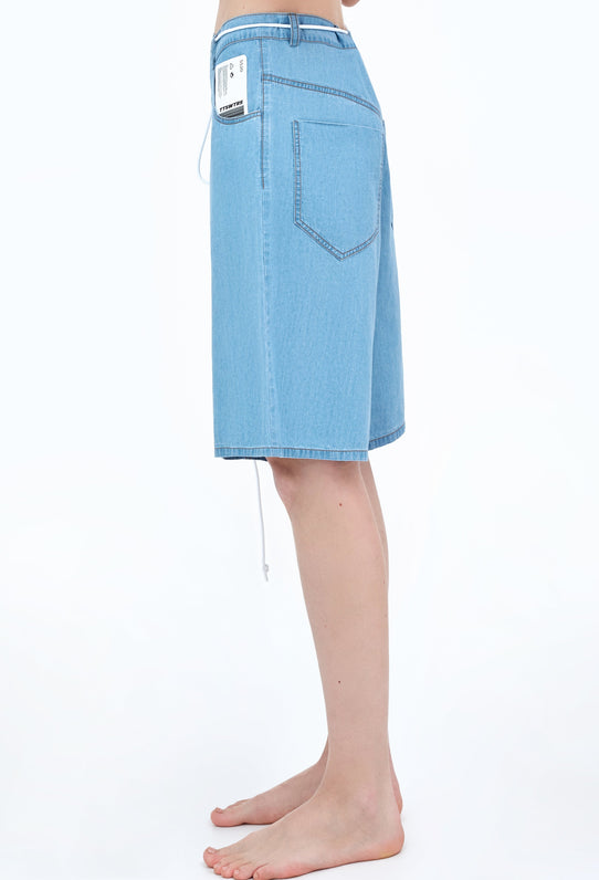 Bermuda denim shorts