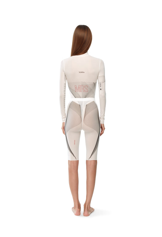 White shorts leggings human