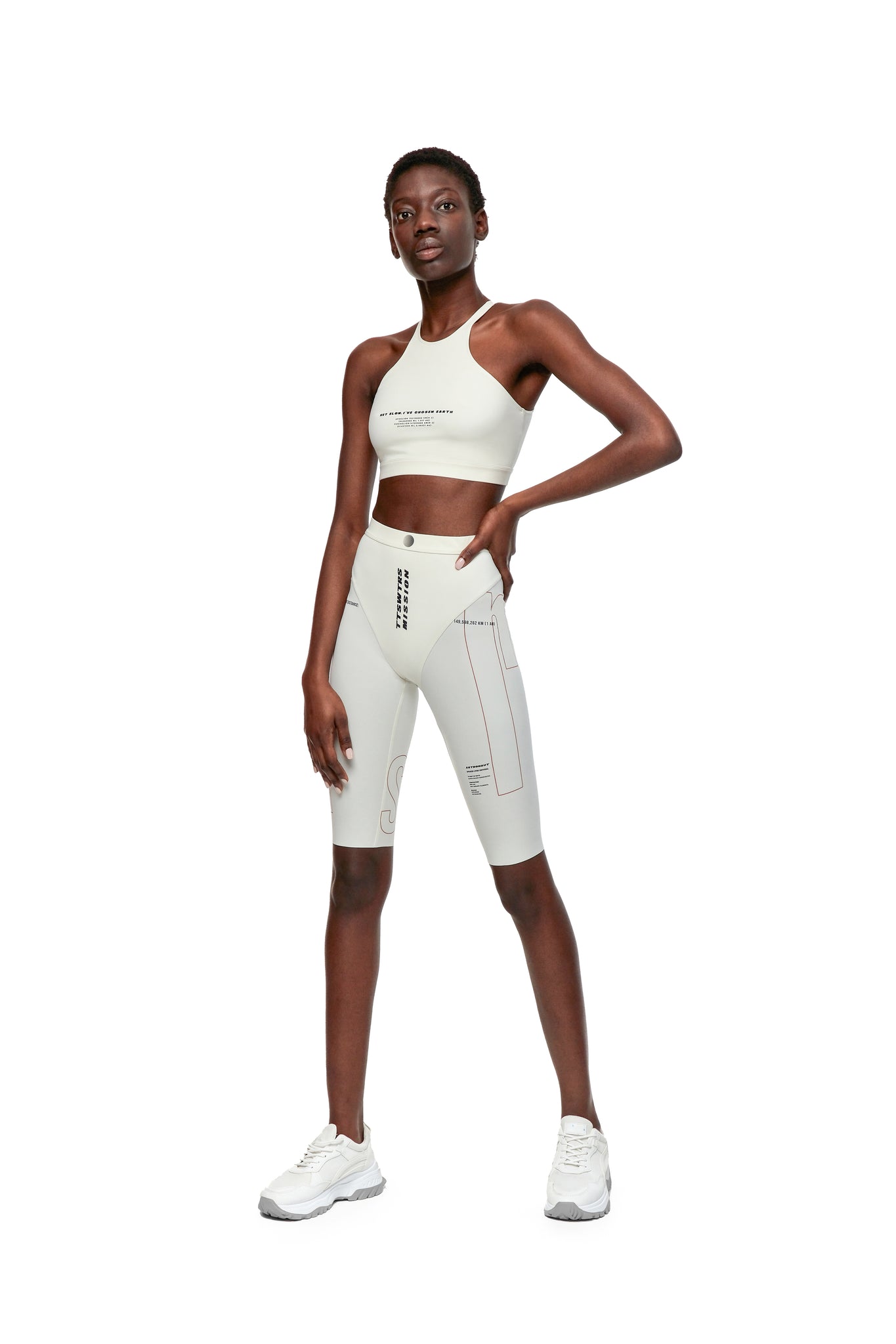 Ecru cycling shorts
